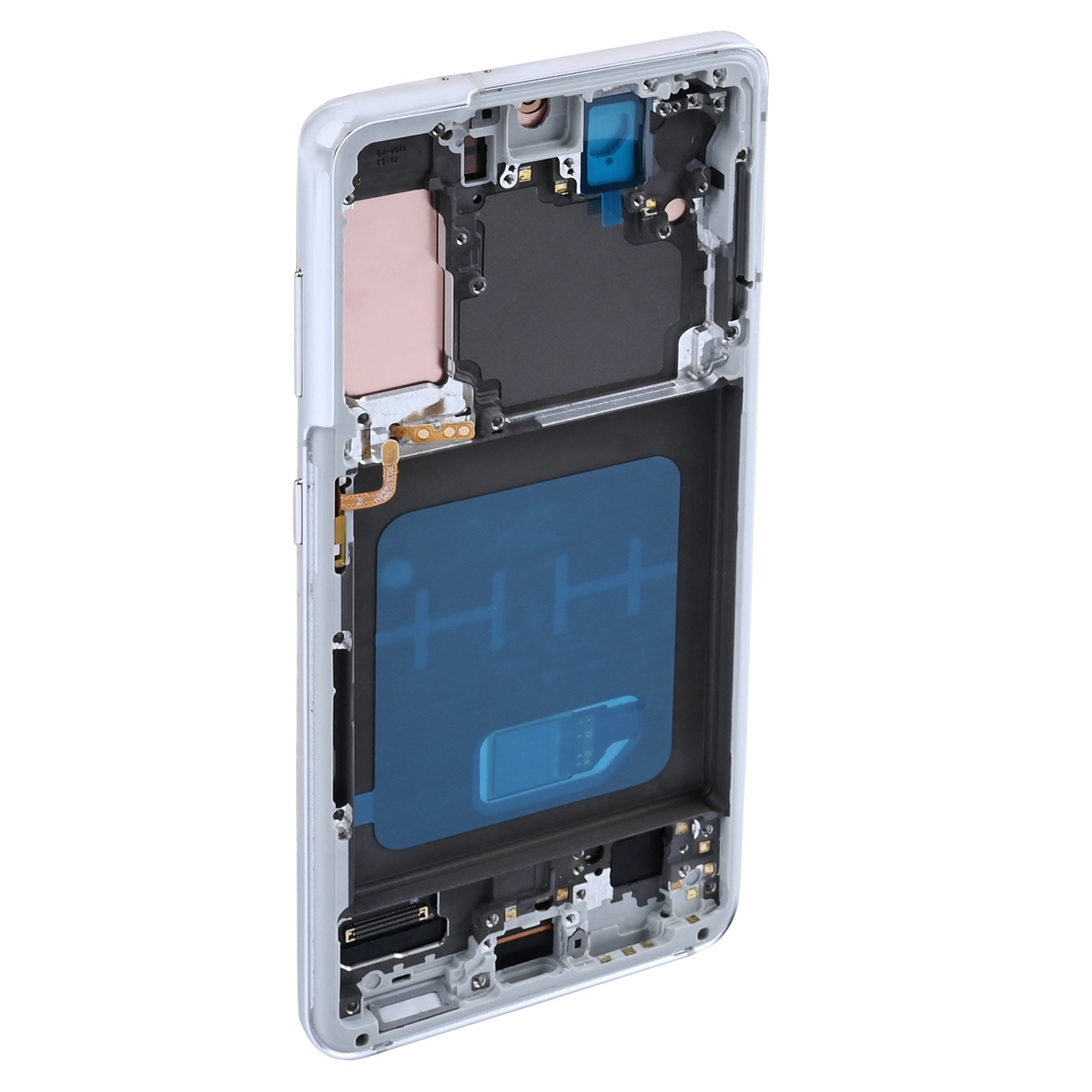 Samsung Galaxy S21 G991B Display und Touchscreen-Digitizer mit Rahmen Phantom White Soft-OLED – Bild 3