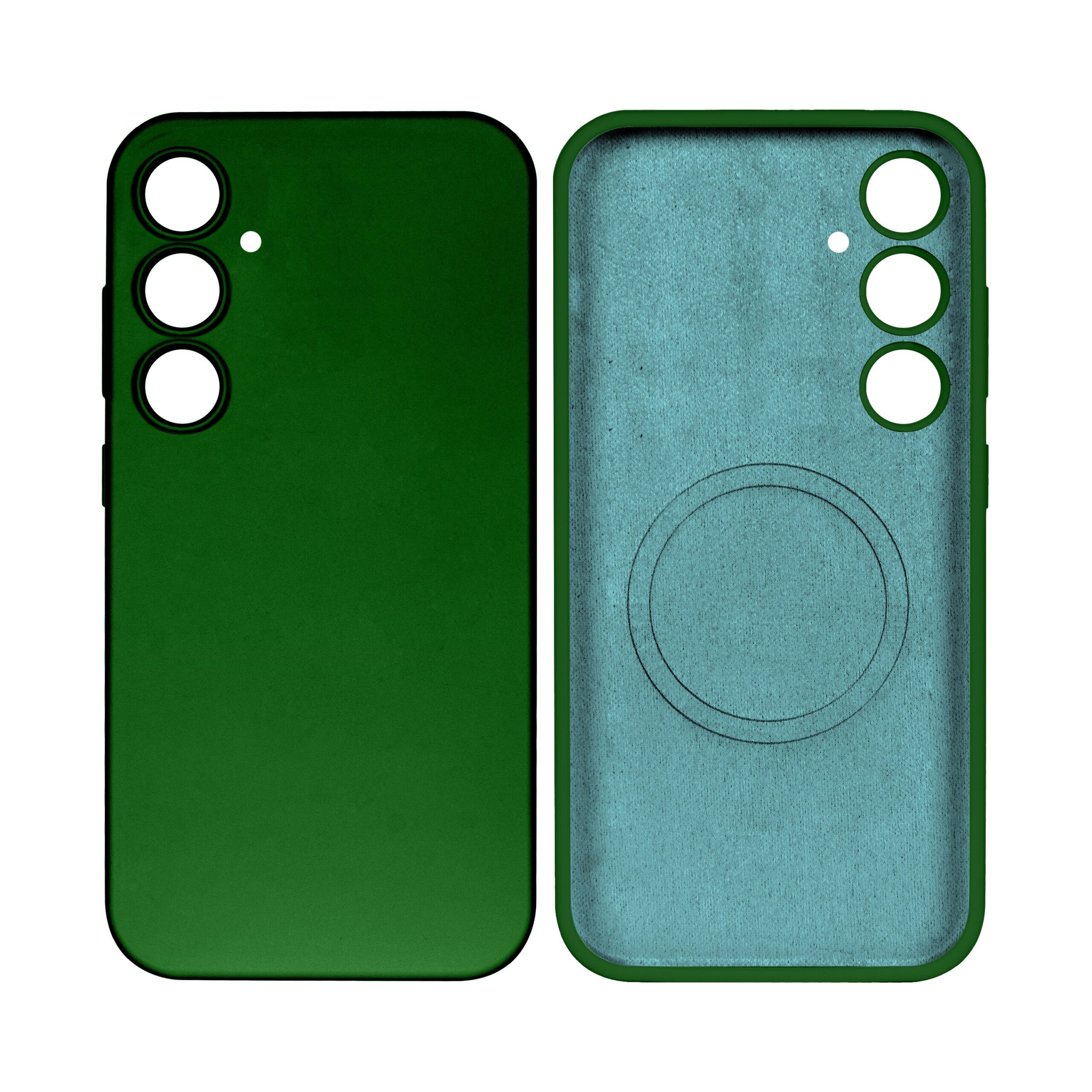 Rixus Soft TPU Handyhülle mit MagSafe kompatibel für Samsung Galaxy S24 Plus Dark Green – Bild 3