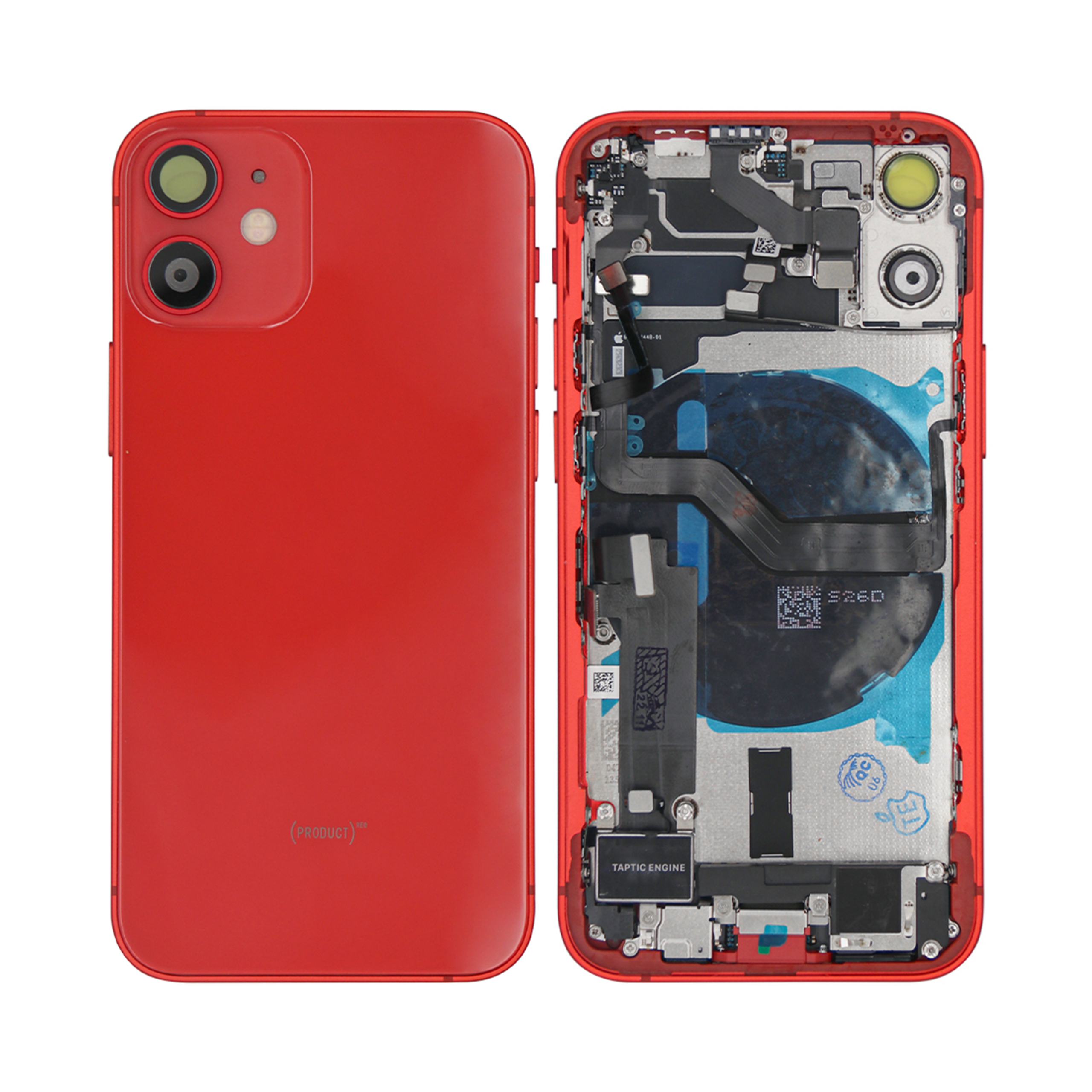 Für Apple iPhone 12 Mini Gehäuse mit Kleinteilen Red OEM – Bild 3