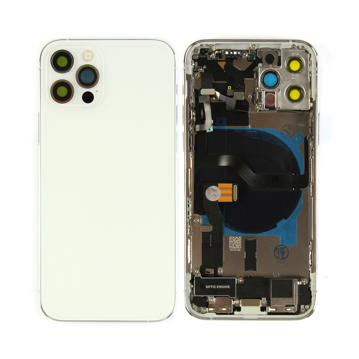 Für Apple iPhone 12 Pro Gehäuse mit Kleinteilen Silver OEM – Bild 4