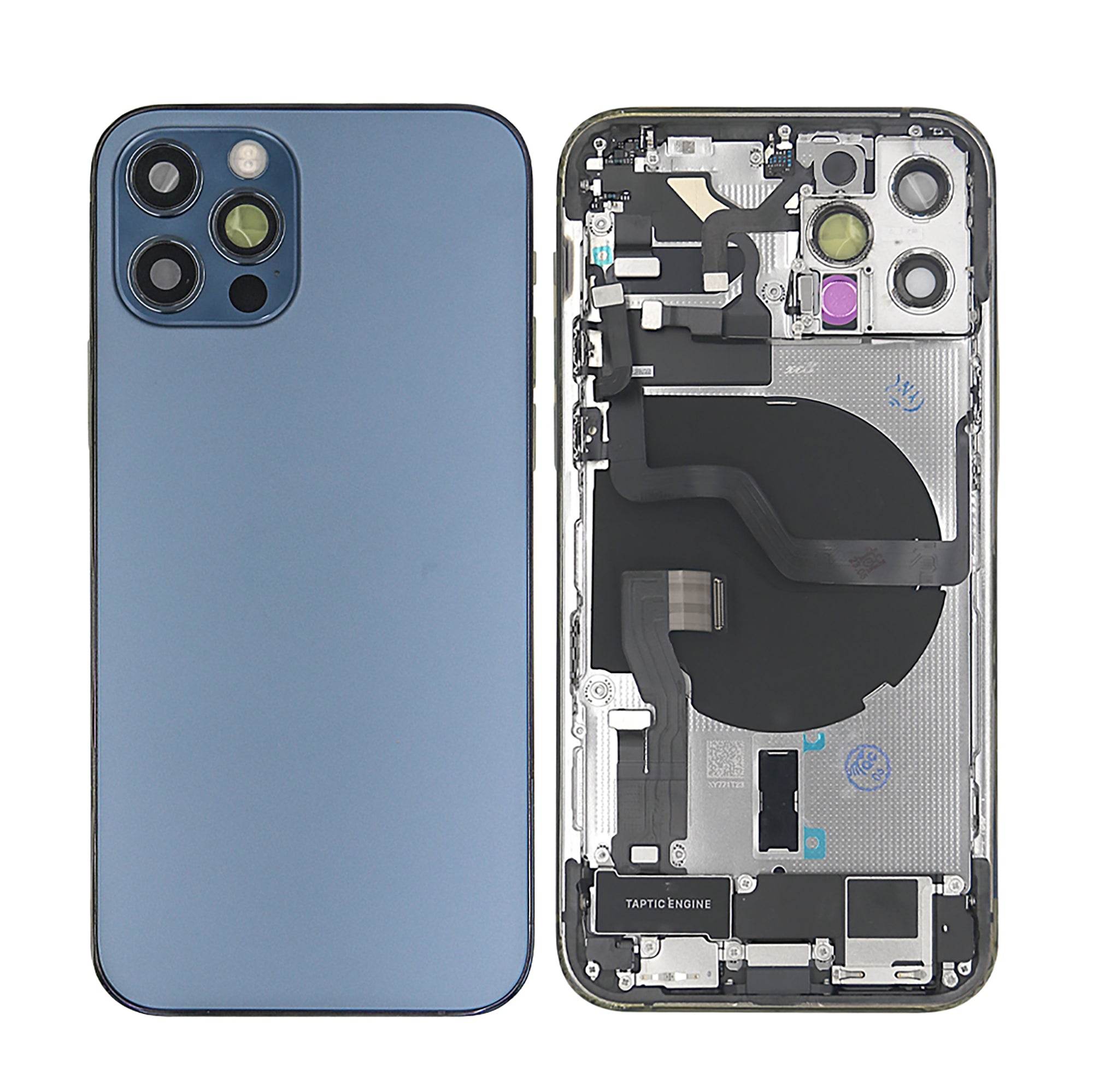 Für Apple iPhone 12 Pro Gehäuse mit Kleinteilen Blue OEM – Bild 3