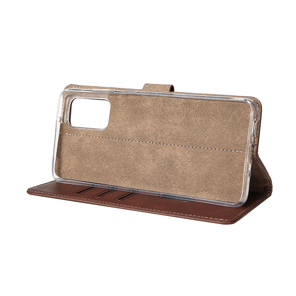 Rixus Buchhülle für Samsung Galaxy A72 4G Brown – Bild 6