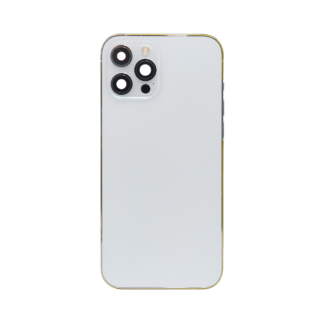 Für Apple iPhone 12 Pro Max Gehäuse mit Kleinteilen Silver OEM