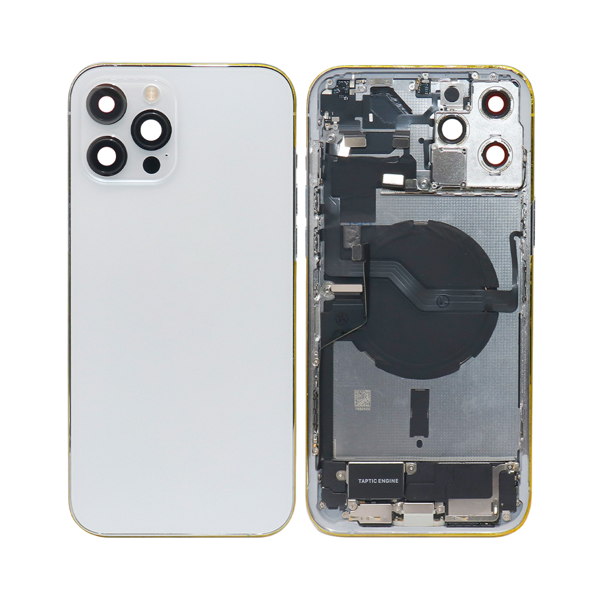 Für Apple iPhone 12 Pro Max Gehäuse mit Kleinteilen Silver OEM – Bild 3
