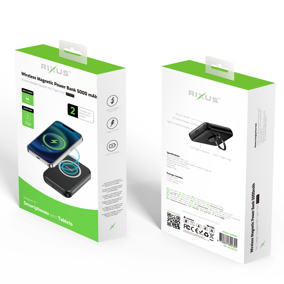 Rixus RXPB28 High Capacity Power Bank 5000mAh – Bild 6