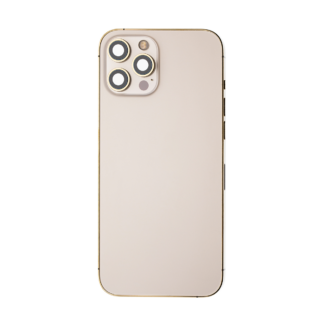 Für Apple iPhone 12 Pro Max Gehäuse mit Kleinteilen Gold OEM