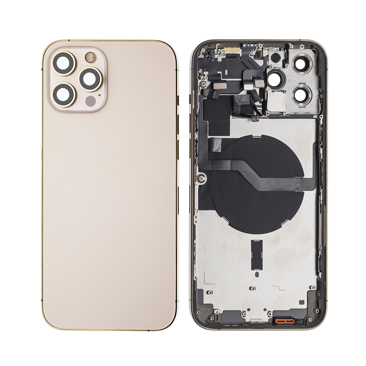 Für Apple iPhone 12 Pro Max Gehäuse mit Kleinteilen Gold OEM – Bild 3
