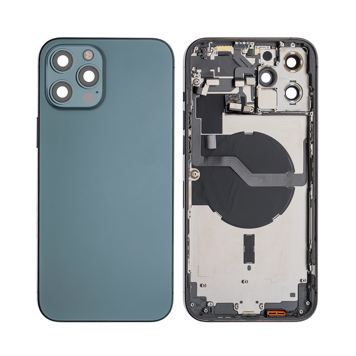 Für Apple iPhone 12 Pro Max Gehäuse mit Kleinteilen Pacific Blue OEM – Bild 3