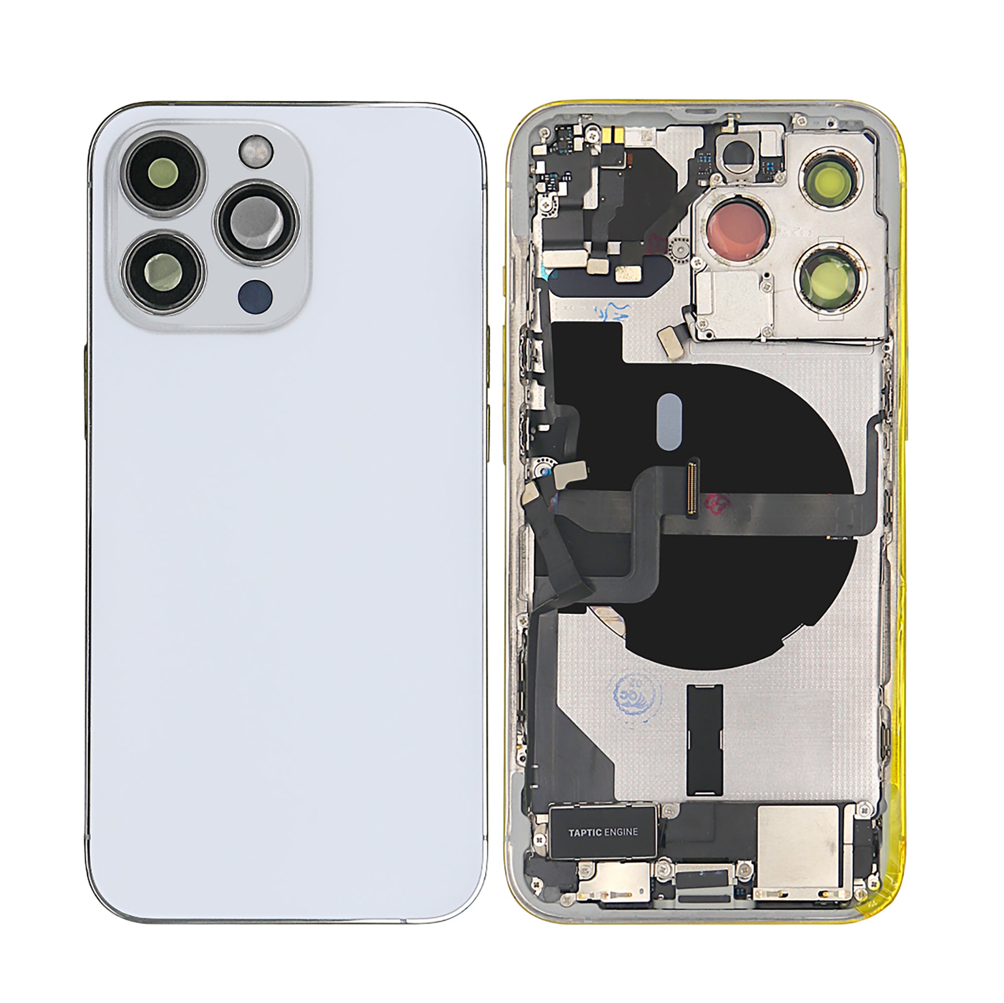 Für Apple iPhone 13 Pro Gehäuse mit Kleinteilen Silver OEM – Bild 3