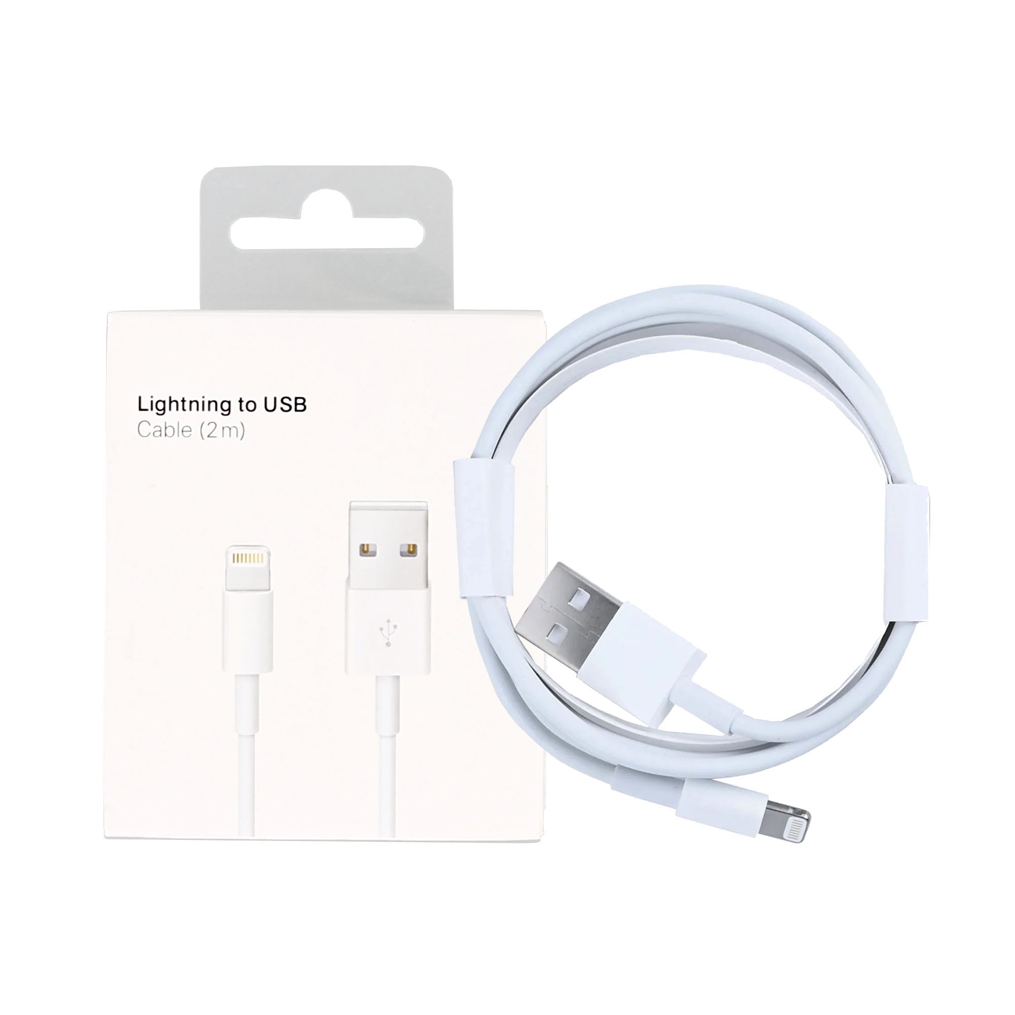 Für Apple USB-A To Lightning Kabel 200cm White Verkaufsverpackung