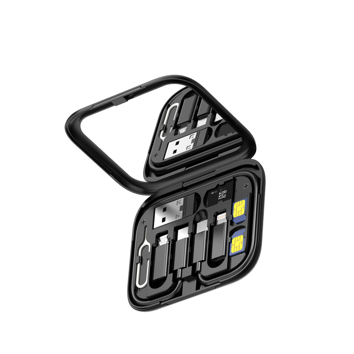 Rixus RXUC16 Multifunction Kabel Card USB Adapter Box Set mit Mirror Black – Bild 5