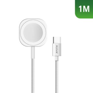 Rixus RXUC19 Magnetic Watch Fast Ladekabel 1m White
