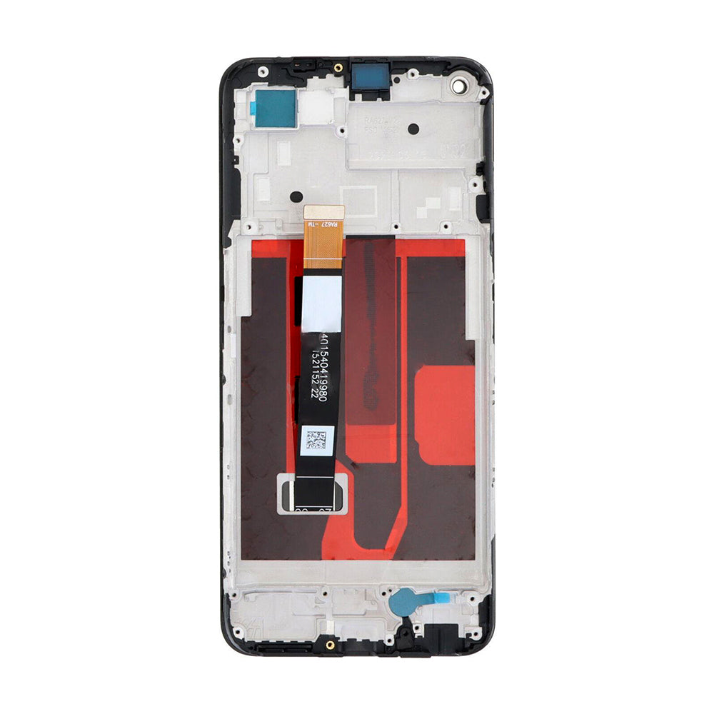 OEM Display für Realme 8 5G, Narzo 30 5G mit Rahmen Schwarz – Bild 3