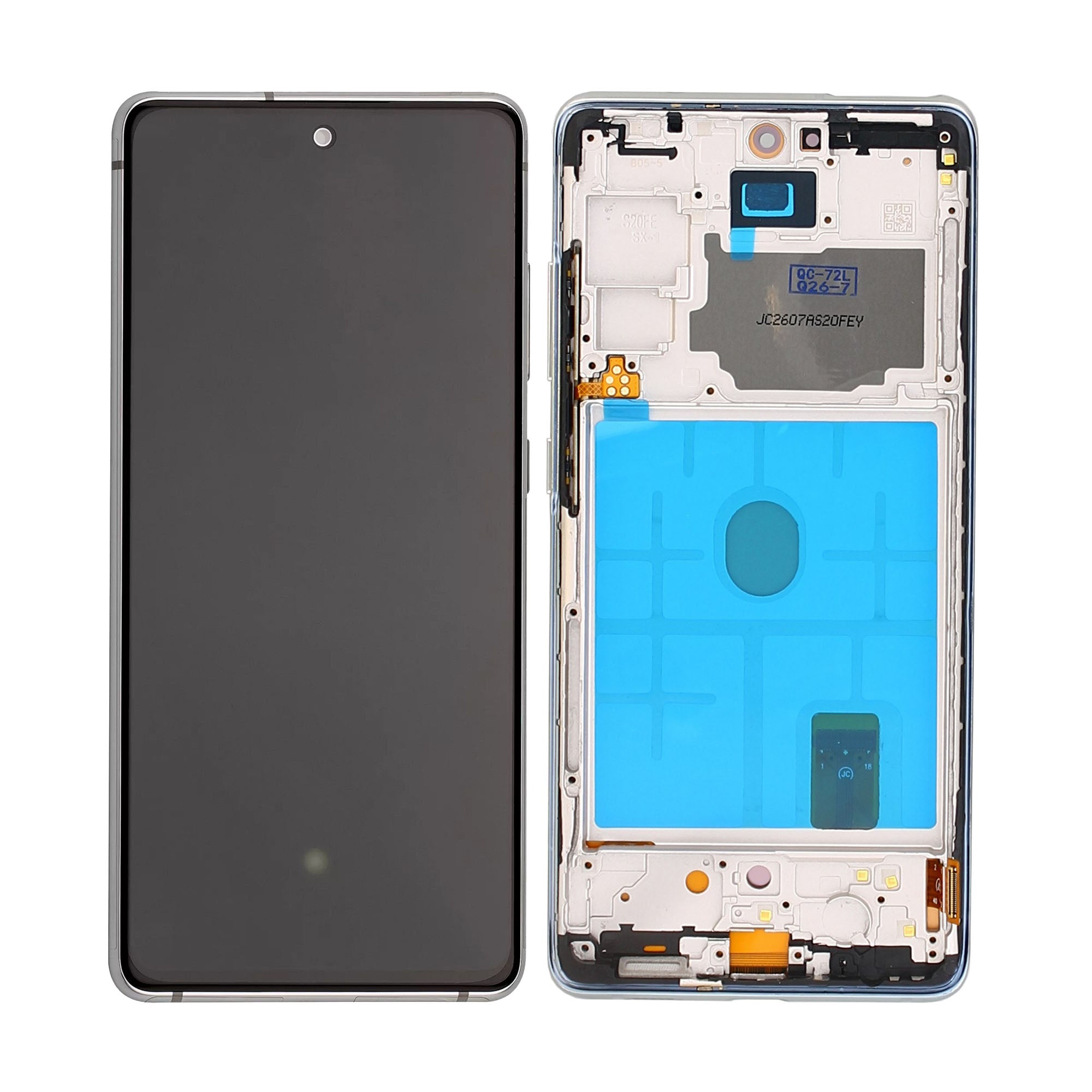 Samsung Galaxy S20 FE G780F, G781B 5G Display und Touchscreen-Digitizer mit Rahmen Cloud White Soft-OLED – Bild 4