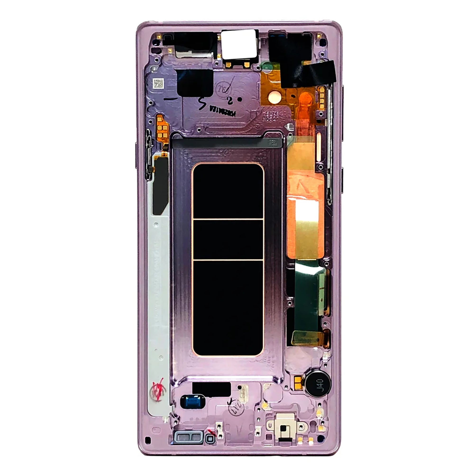 Samsung Galaxy Note 9 N960F Display und Touchscreen-Digitizer mit Rahmen Lavender Purple Service Pack – Bild 2