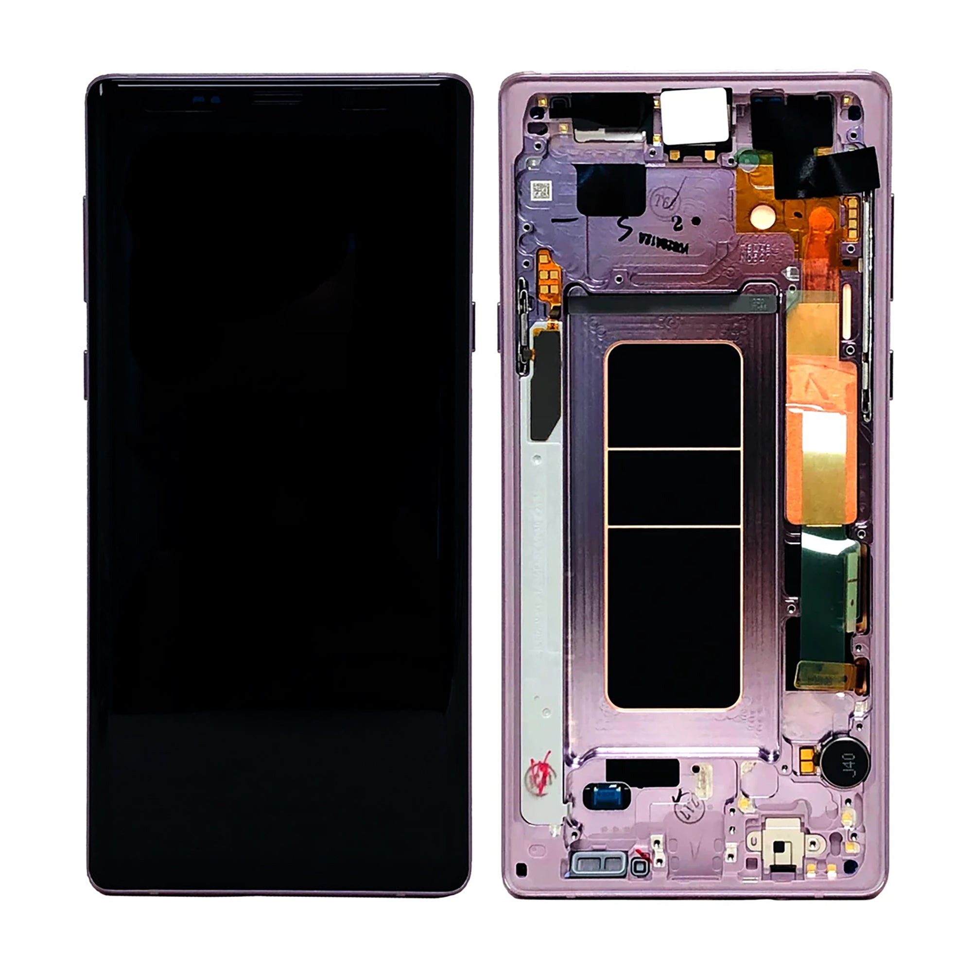Samsung Galaxy Note 9 N960F Display und Touchscreen-Digitizer mit Rahmen Lavender Purple Service Pack – Bild 3