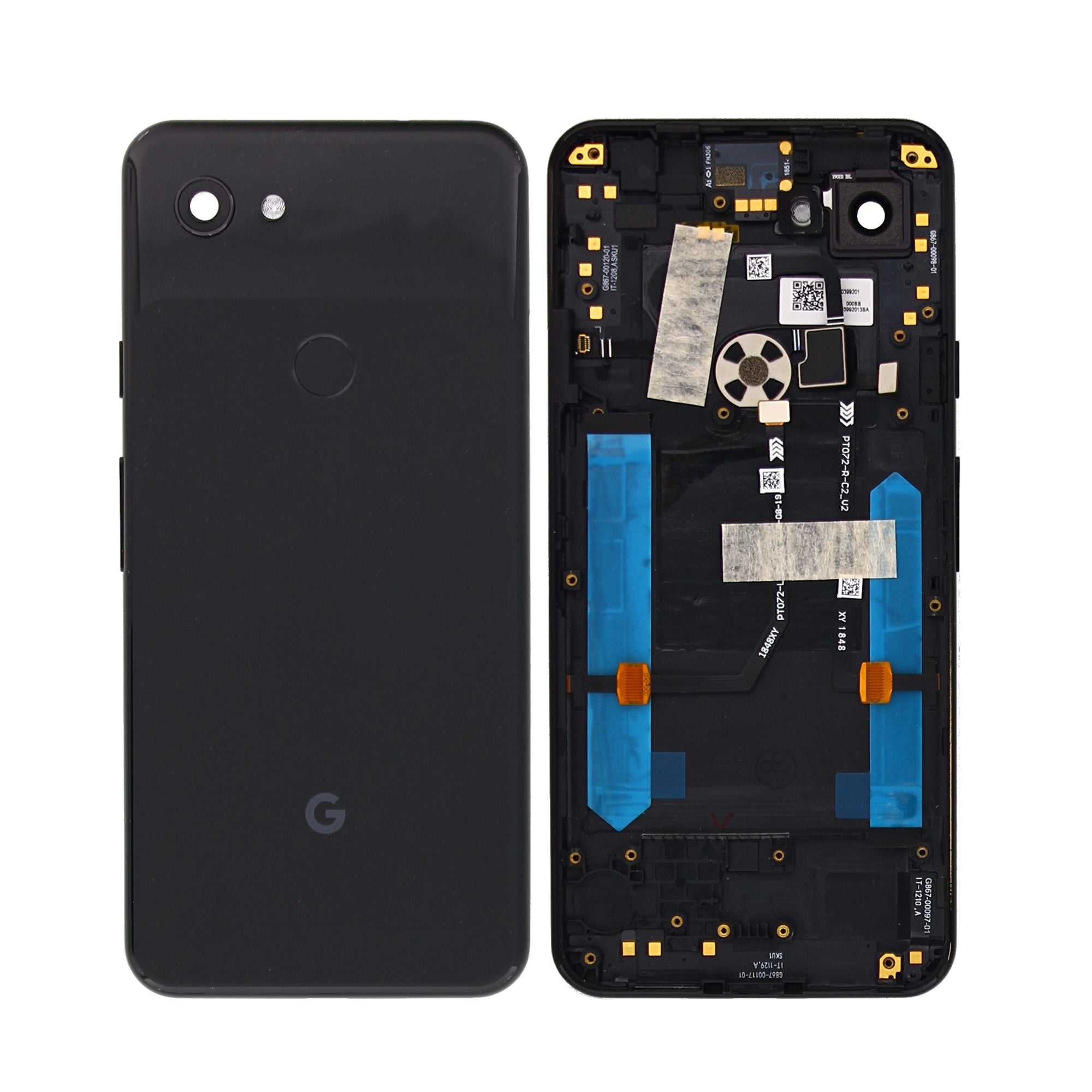 Google Pixel 3a Akkudeckel mit Linse Just Black OEM – Bild 3
