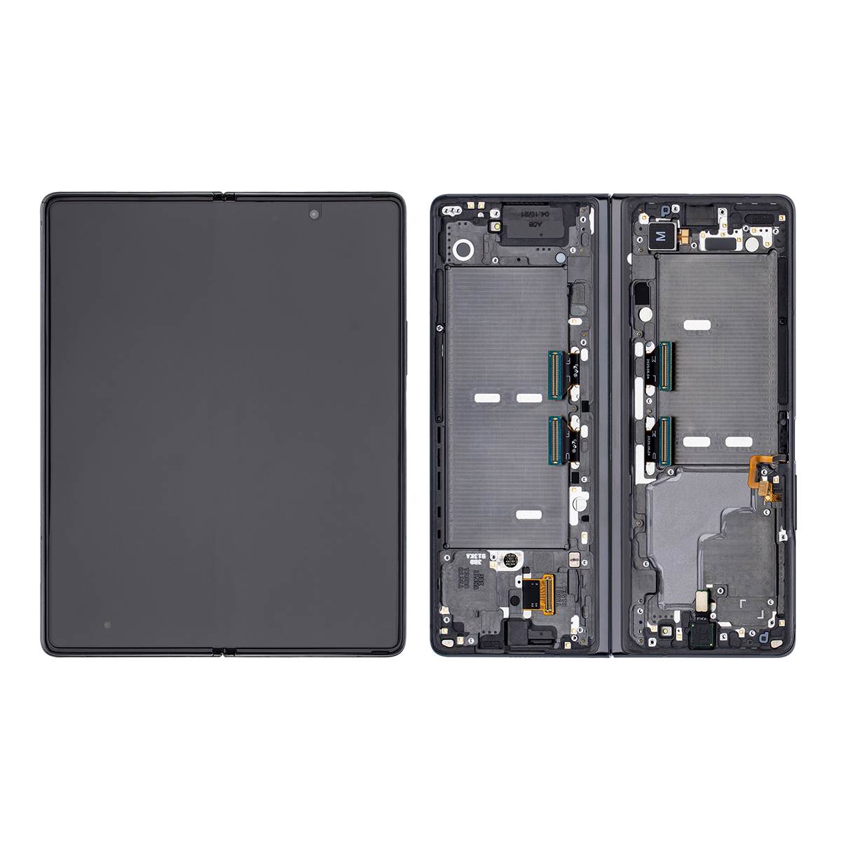 Samsung Z Fold2 5G Main F916B Original Display Rahmen Silber-Scharnier – Bild 4
