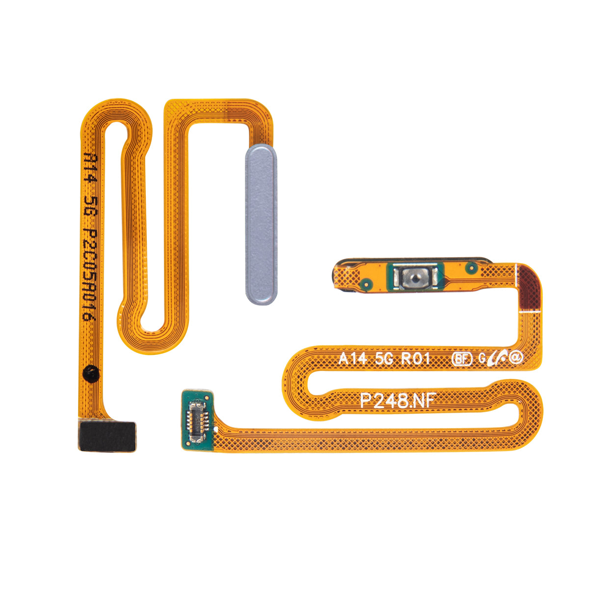 Samsung Galaxy A14 5G A146B Fingerabdrucksensor-Flex mit Powerbutton Silver OEM – Bild 3