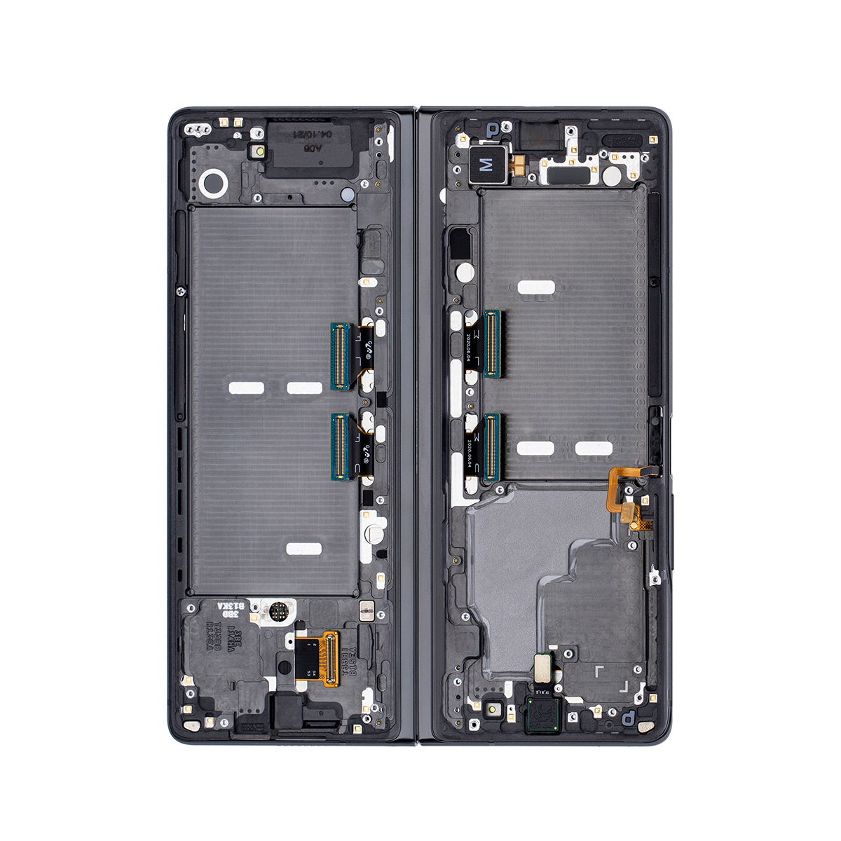 Samsung Z Fold2 5G Main F916B Original Display Rahmen Mystic Black Rot-Scharnier – Bild 3