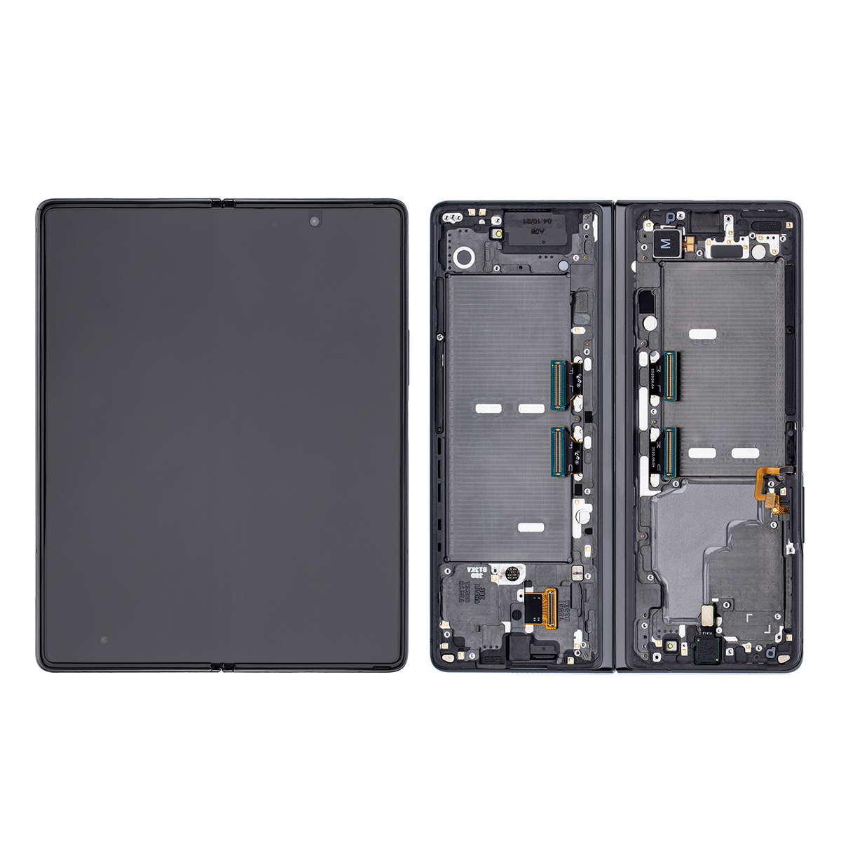 Samsung Z Fold2 5G Main F916B Original Display Rahmen Mystic Black Rot-Scharnier – Bild 4