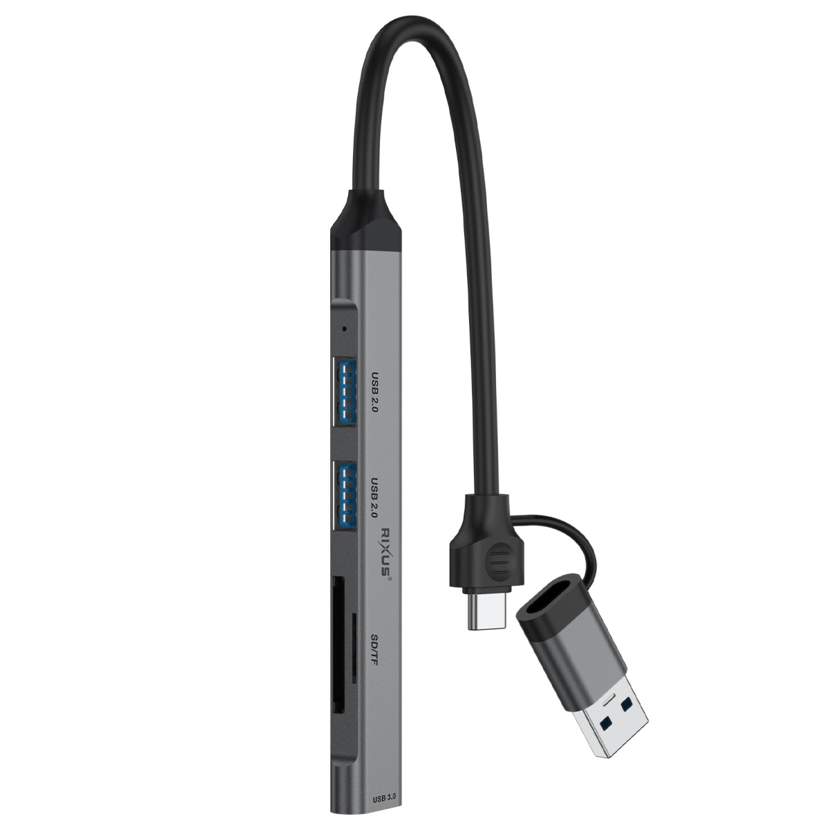 Rixus RXHU05 USB-C 2 in 1 Hub Multiport Adapter – Bild 3