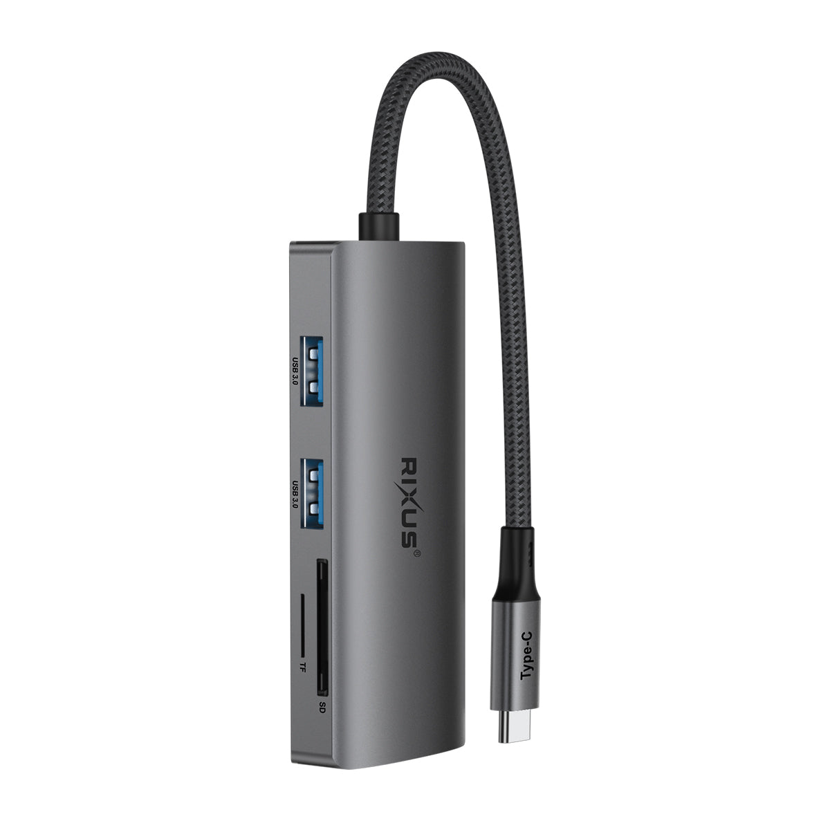 Rixus RXHU10 USB-C To HDMI Adaptor mit Docking Station Grey – Bild 2