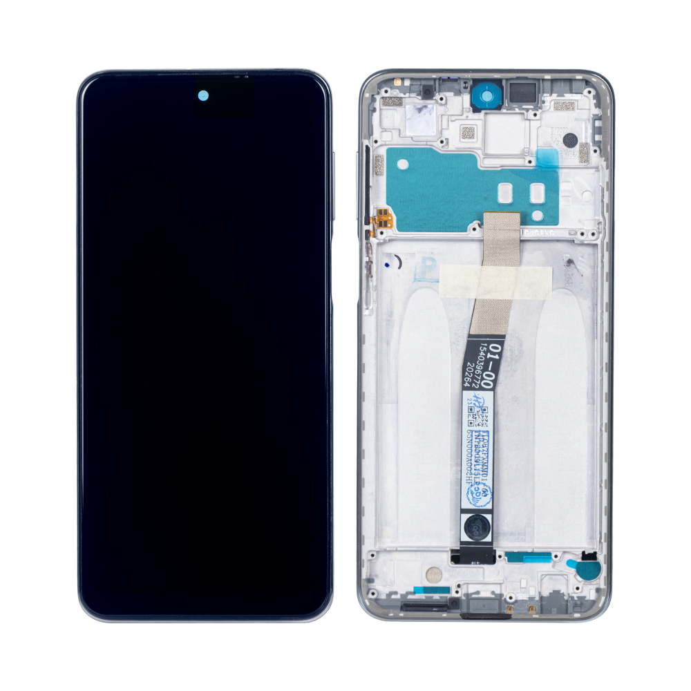 OEM Display für Xiaomi Redmi Note 9 Pro mit Rahmen Weiß – Bild 4