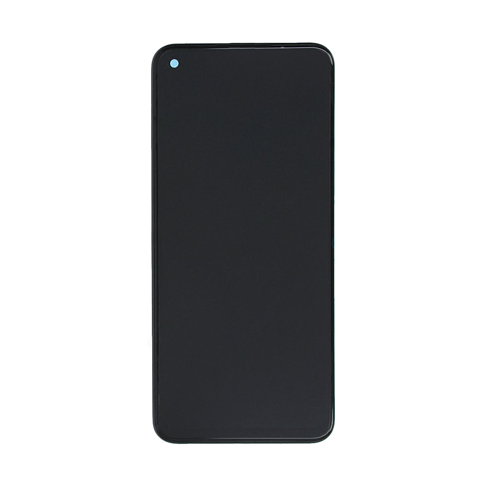 OEM Display für Realme 8 5G, Narzo 30 5G mit Rahmen Silber – Bild 2