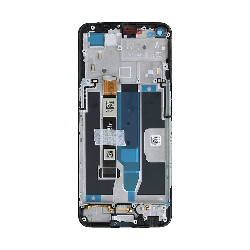 OEM Display für Realme 8 5G, Narzo 30 5G mit Rahmen Silber – Bild 3