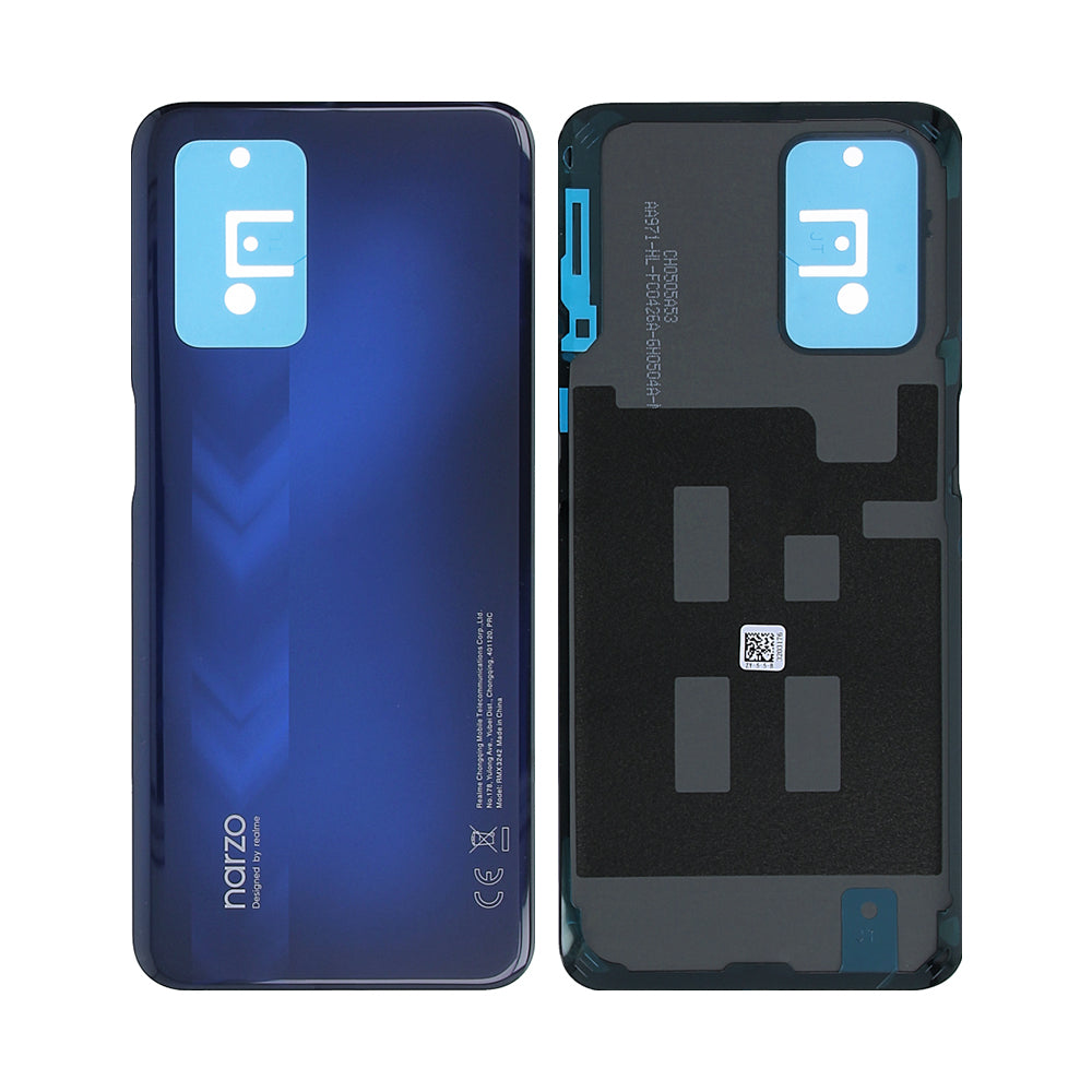 Realme Narzo 30 5G Akkudeckel ohne Linse Racing Blue OEM – Bild 3