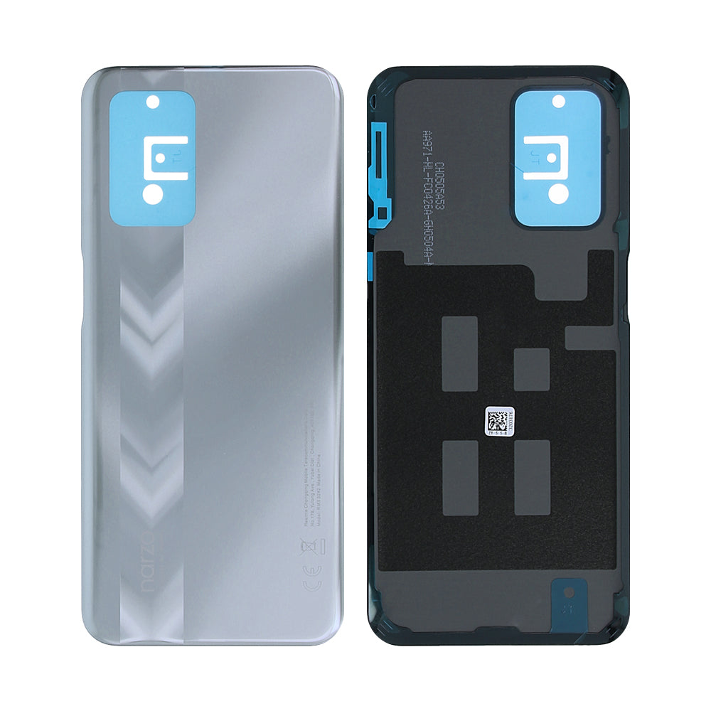 Realme Narzo 30 5G Akkudeckel ohne Linse Racing Silver OEM – Bild 3