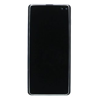 Samsung Galaxy S10 Plus G975F Display und Touchscreen-Digitizer mit Rahmen Prism Blue Service Pack