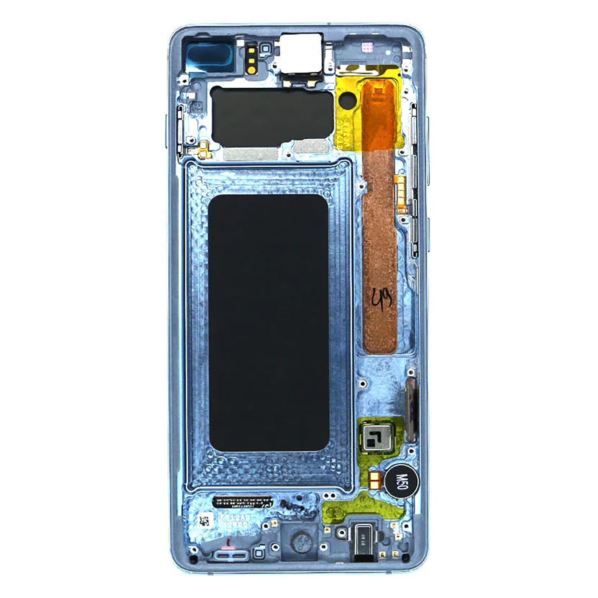 Samsung Galaxy S10 Plus G975F Display und Touchscreen-Digitizer mit Rahmen Prism Blue Service Pack – Bild 2
