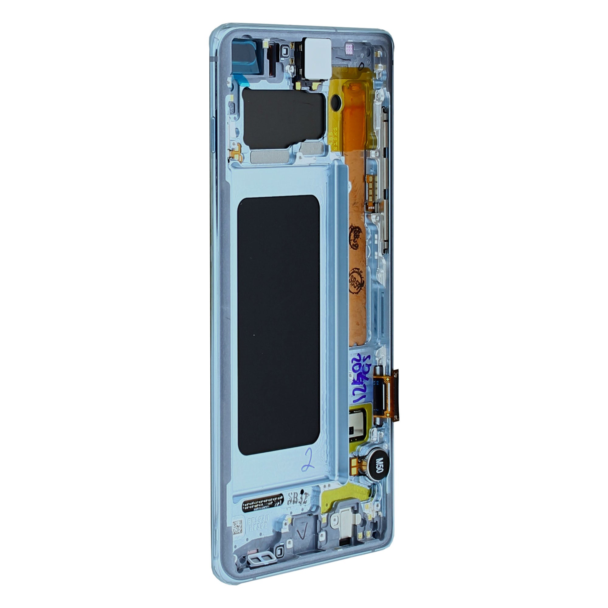 Samsung Galaxy S10 Plus G975F Display und Touchscreen-Digitizer mit Rahmen Prism Blue Service Pack – Bild 4
