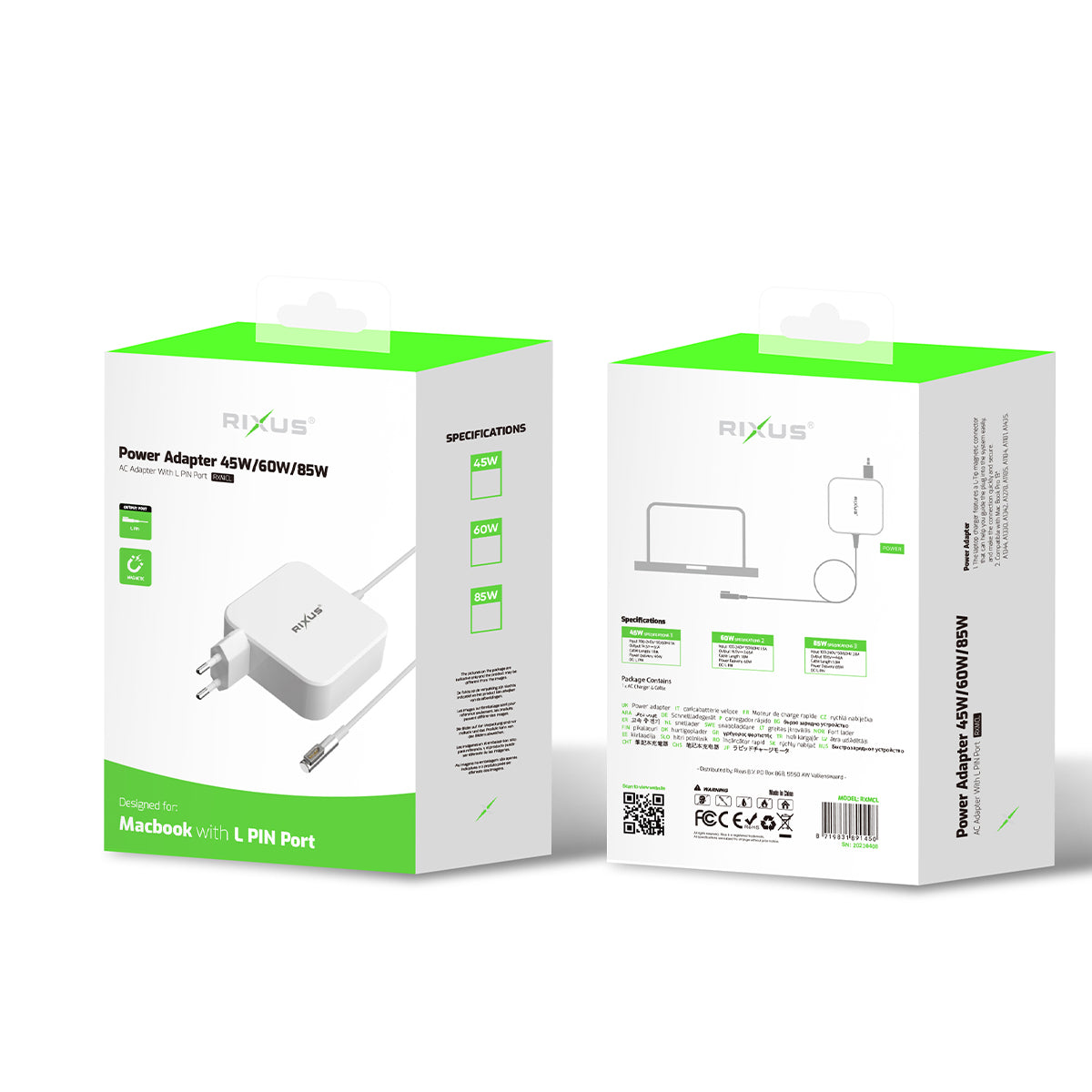 Rixus RXMCL 60W Charger für Macbook L Tip – Bild 5