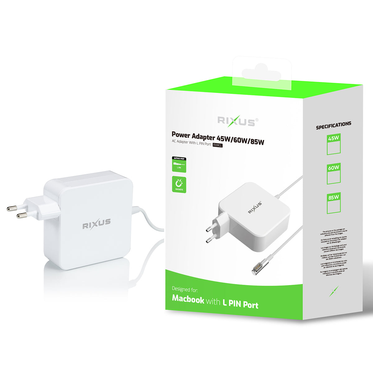 Rixus RXMCL 60W Charger für Macbook L Tip – Bild 6