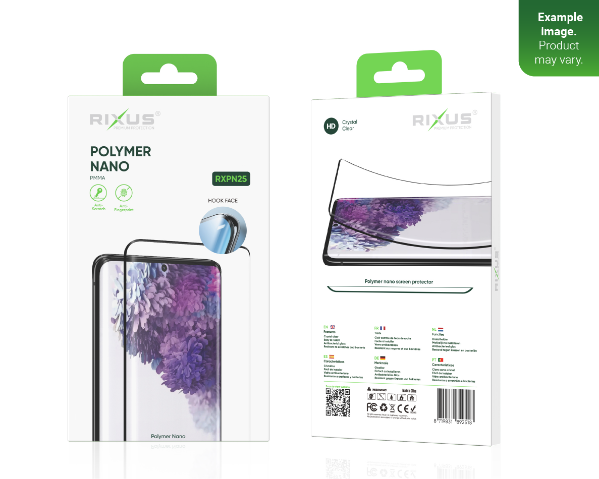 Rixus Polymer Nano Glas für Samsung Galaxy S20
