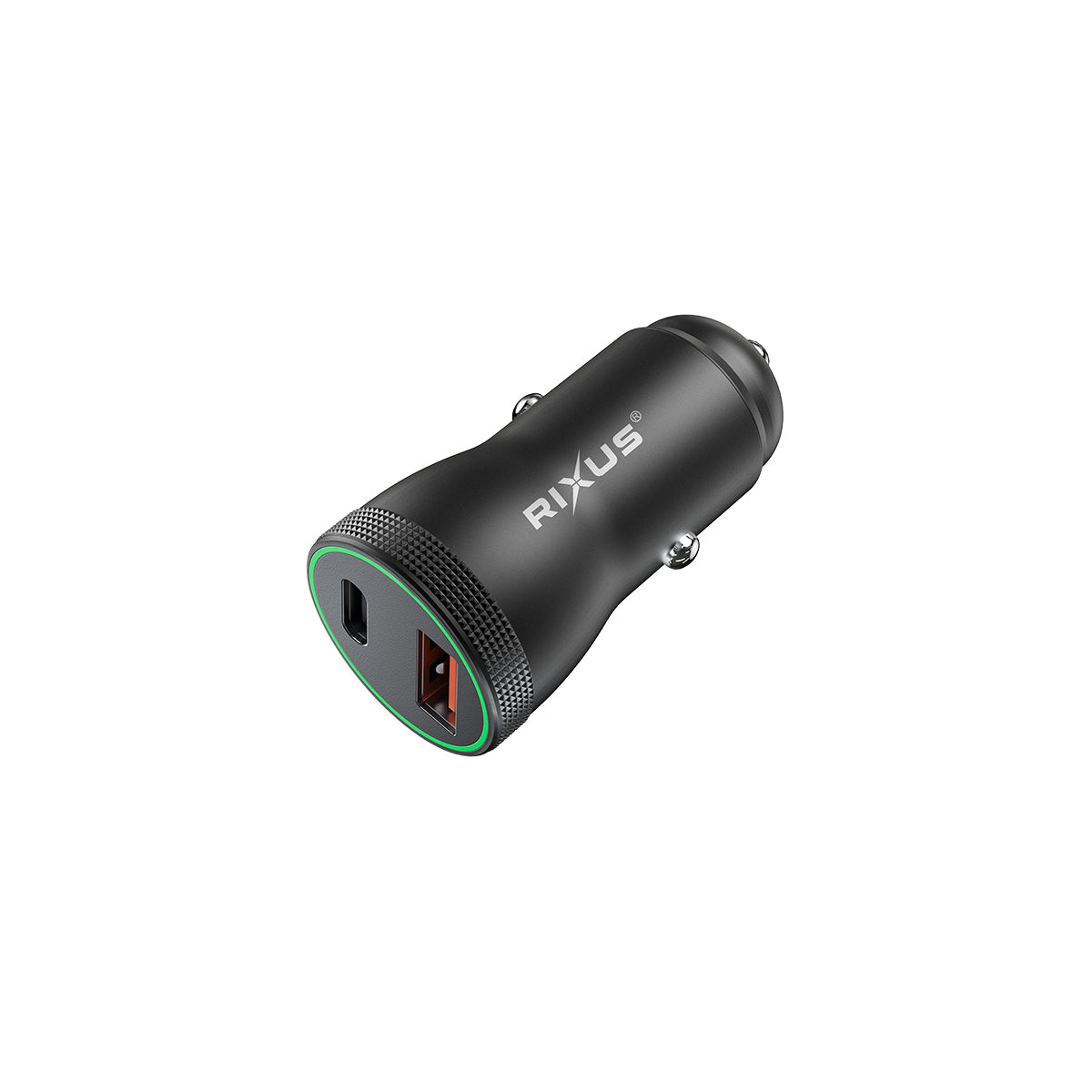 Rixus RXCC11 USB-C PD+QC Car Charger 20W Black – Bild 2