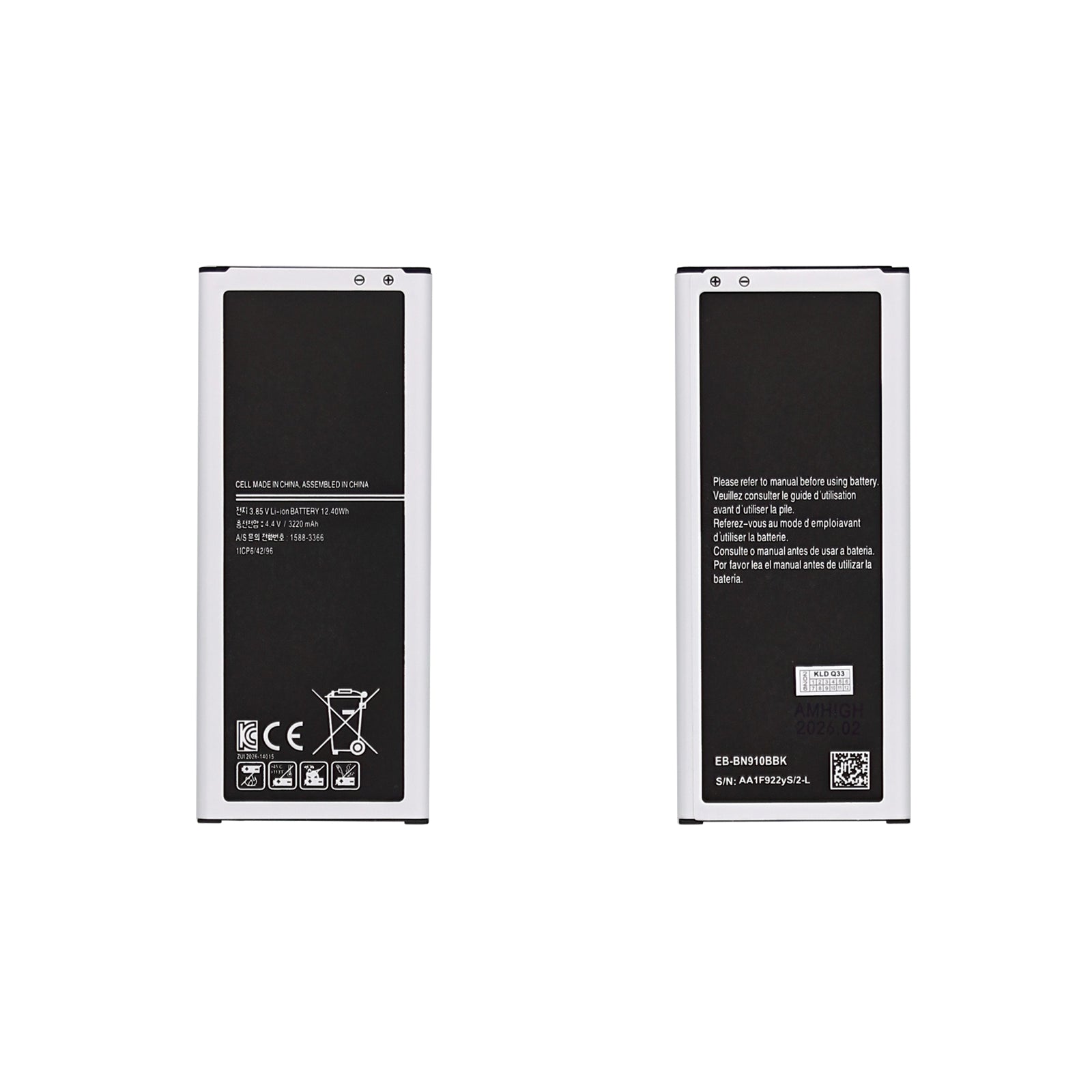Samsung Galaxy Note 4 N910 Akku EB-BN910BBE OEM – Bild 3