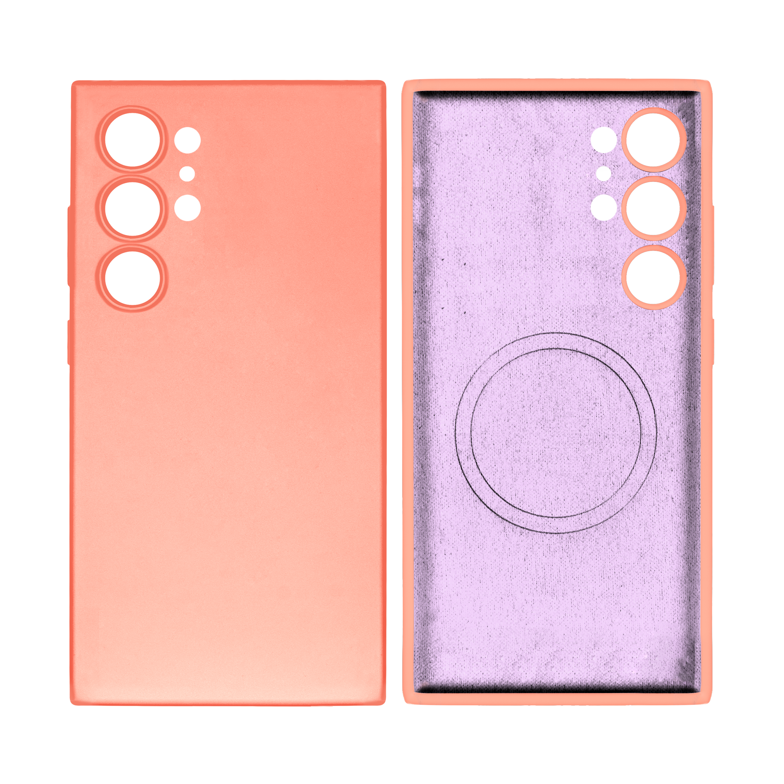 Rixus Soft TPU Handyhülle mit MagSafe kompatibel für Samsung Galaxy S24 Ultra Pink – Bild 3