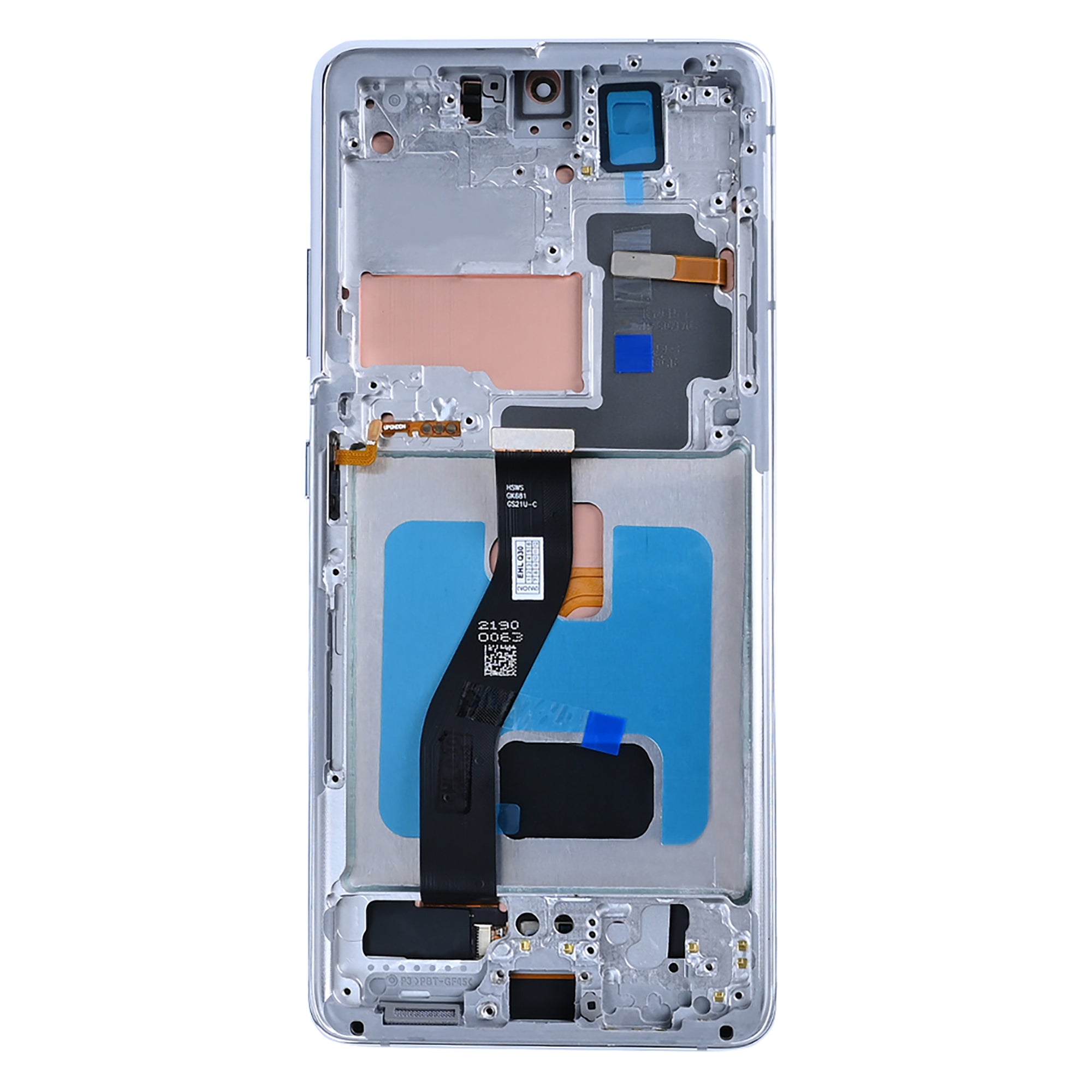 Samsung Galaxy S21 Ultra 5G G998B Display und Touchscreen-Digitizer mit Rahmen Phantom Silver Soft-OLED – Bild 2