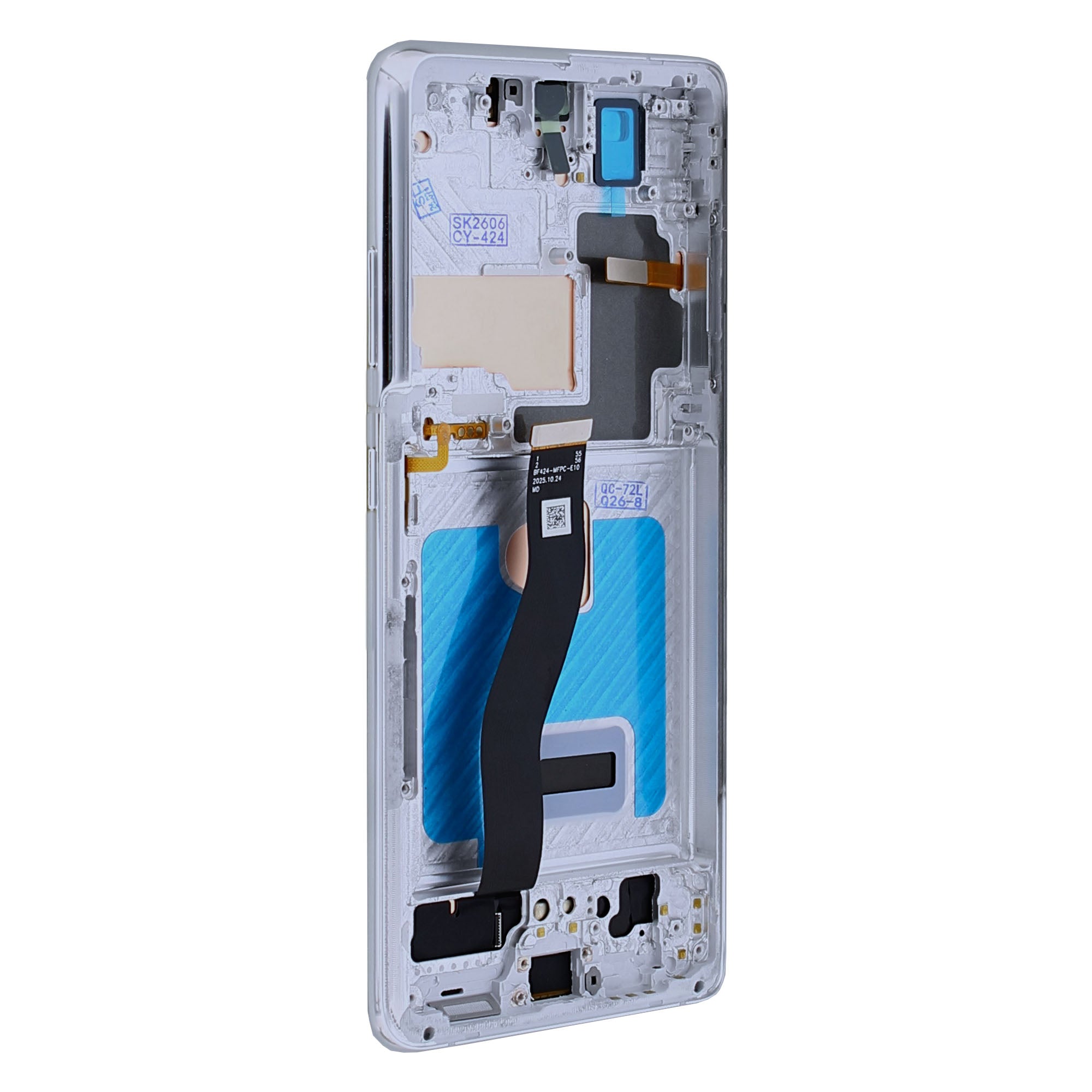 Samsung Galaxy S21 Ultra 5G G998B Display und Touchscreen-Digitizer mit Rahmen Phantom Silver Soft-OLED – Bild 3