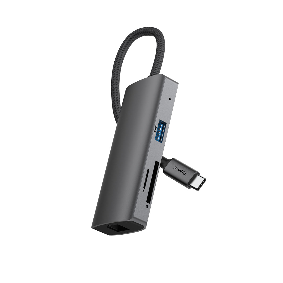 Rixus RXHU08 USB USB-C To Ethernet Adaptor mit Docking Station Grey – Bild 3