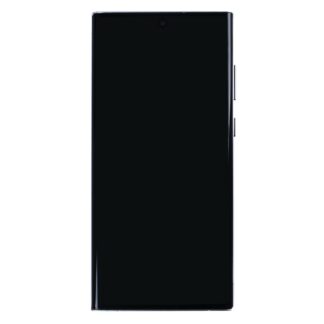 Samsung Galaxy S22 Ultra S908B Display und Touchscreen-Digitizer mit Rahmen Phantom White Soft-OLED