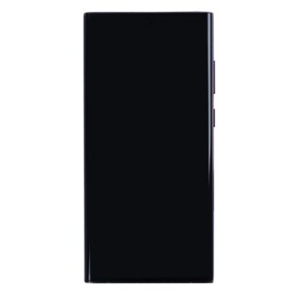 Samsung Galaxy S22 Ultra S908B Display und Touchscreen-Digitizer mit Rahmen Burgundy Soft-OLED