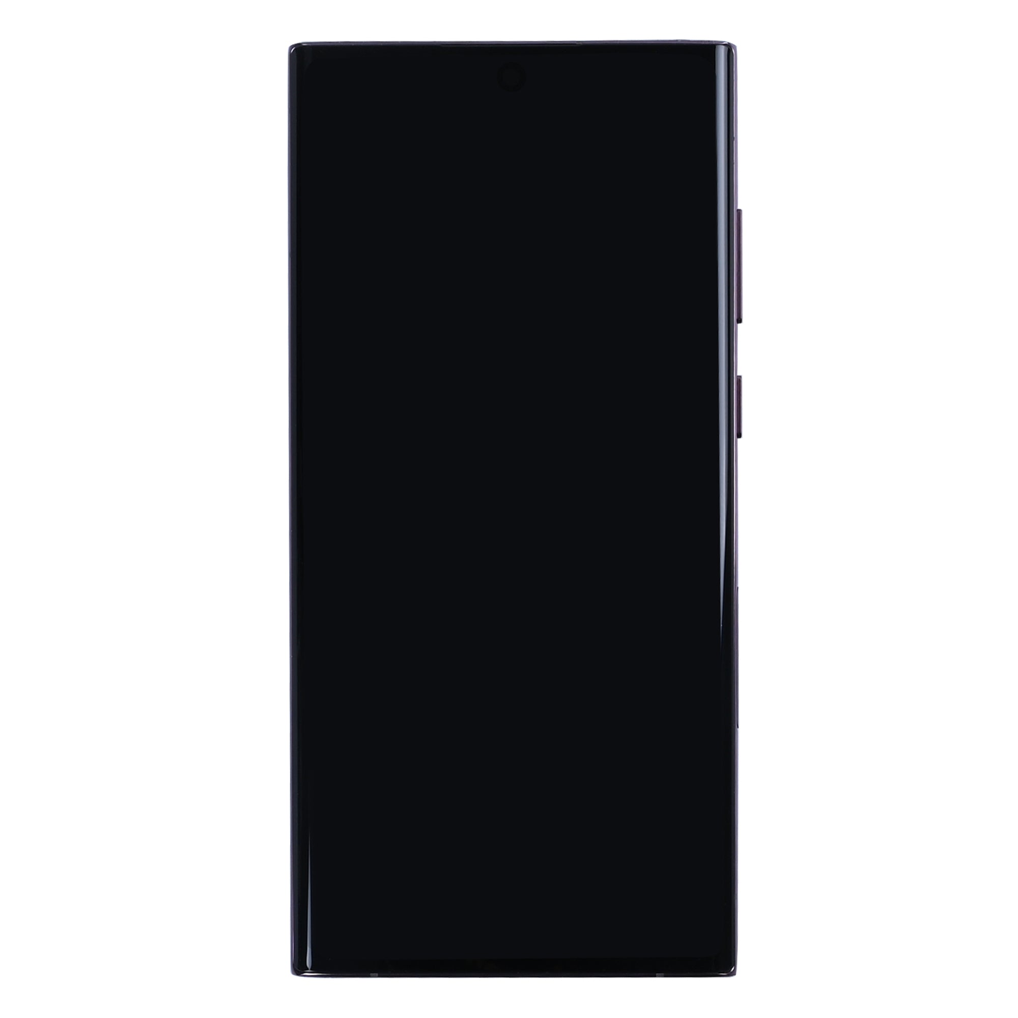 Samsung Galaxy S22 Ultra S908B Display und Touchscreen-Digitizer mit Rahmen Burgundy Soft-OLED