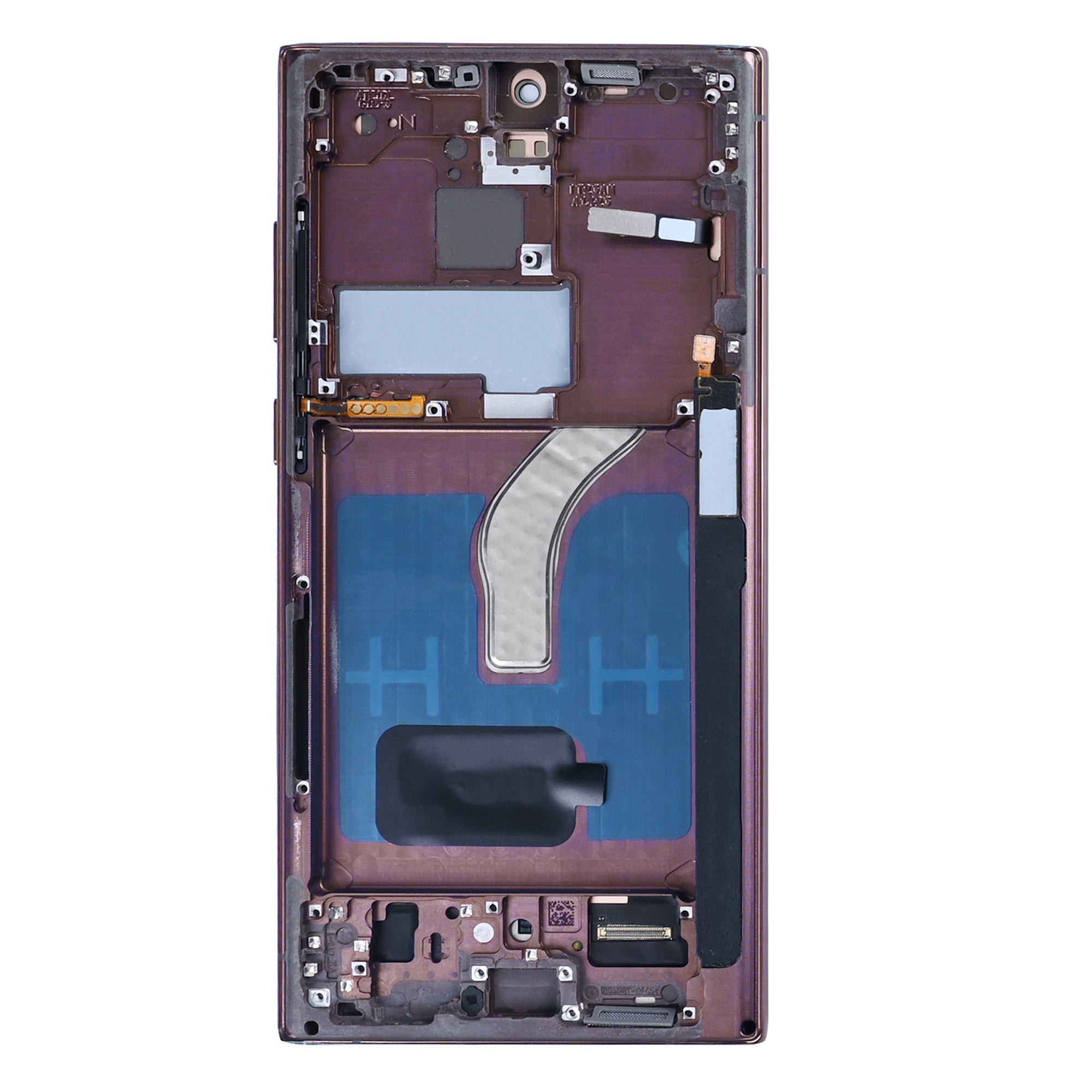 Samsung Galaxy S22 Ultra S908B Display und Touchscreen-Digitizer mit Rahmen Burgundy Soft-OLED – Bild 2