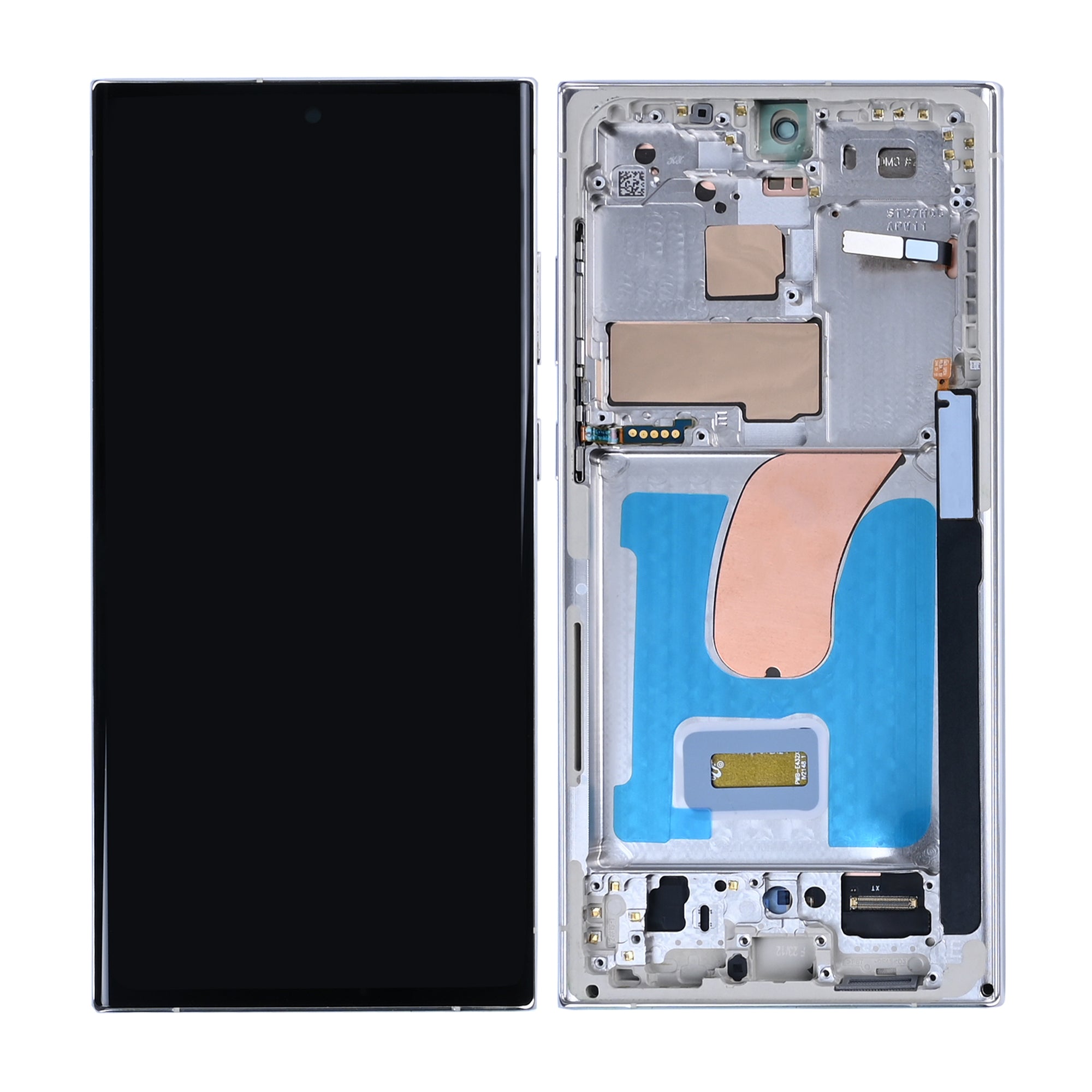 Samsung Galaxy S23 Ultra S918B Display und Touchscreen-Digitizer mit Rahmen Cream Soft-OLED – Bild 4