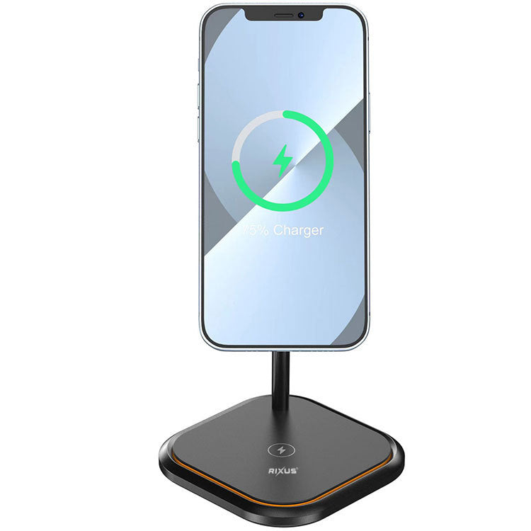 Rixus RXWC55 Wireless Magnetic Charging Stand 15W Black – Bild 2